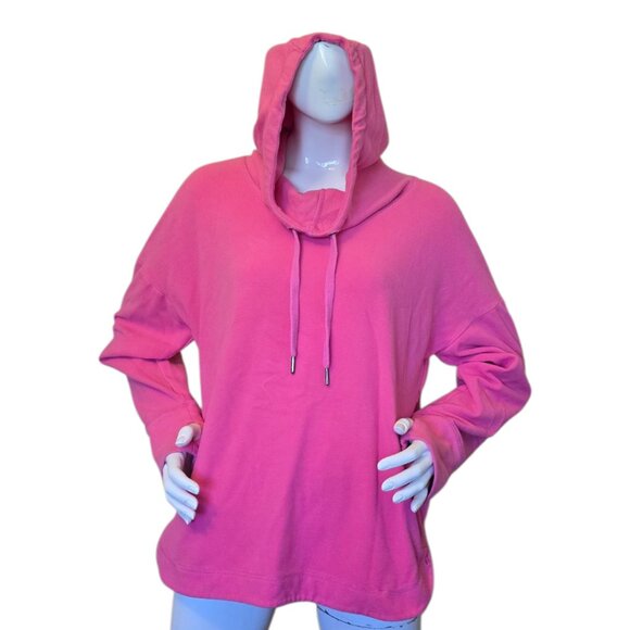 SWEATY BETTY Pink Escape Luxe Fleece Hoodie 12/XL - Picture 2 of 8
